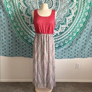 Lace Top Maxi Dress